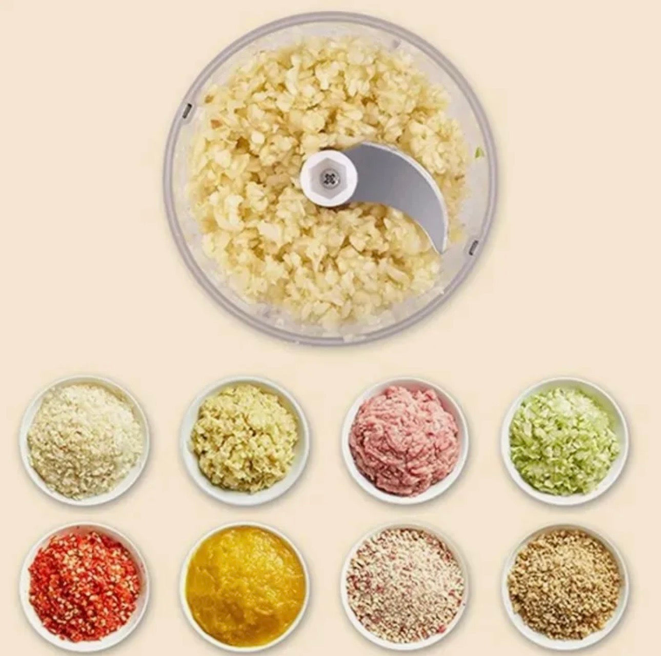 USB Rechargeable Electric Mini Food Chopper | Garlic, Onion, Vegetable & Meat Grinder | Portable Kitchen Processor